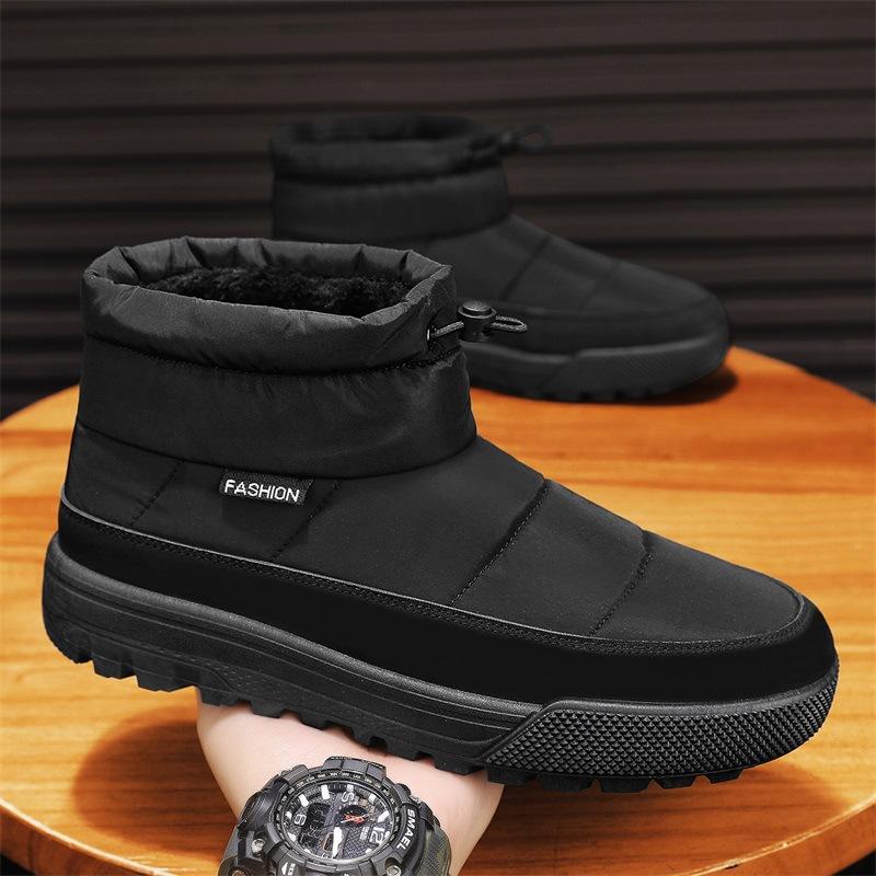 

Зимние ботинки мужские зимние хлопковые ботинки флисовые термообувь повседневные полусапоги мужские хлопковые ботинки ботинки для хлеба высокие ботинки 39 чёрный