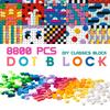 Children's Small Building Blocks 1/4 Circle Tile NEW 1x1 Dot Shaped Bulk Building Block Kids Educational Toy Sets 700-8800PCS