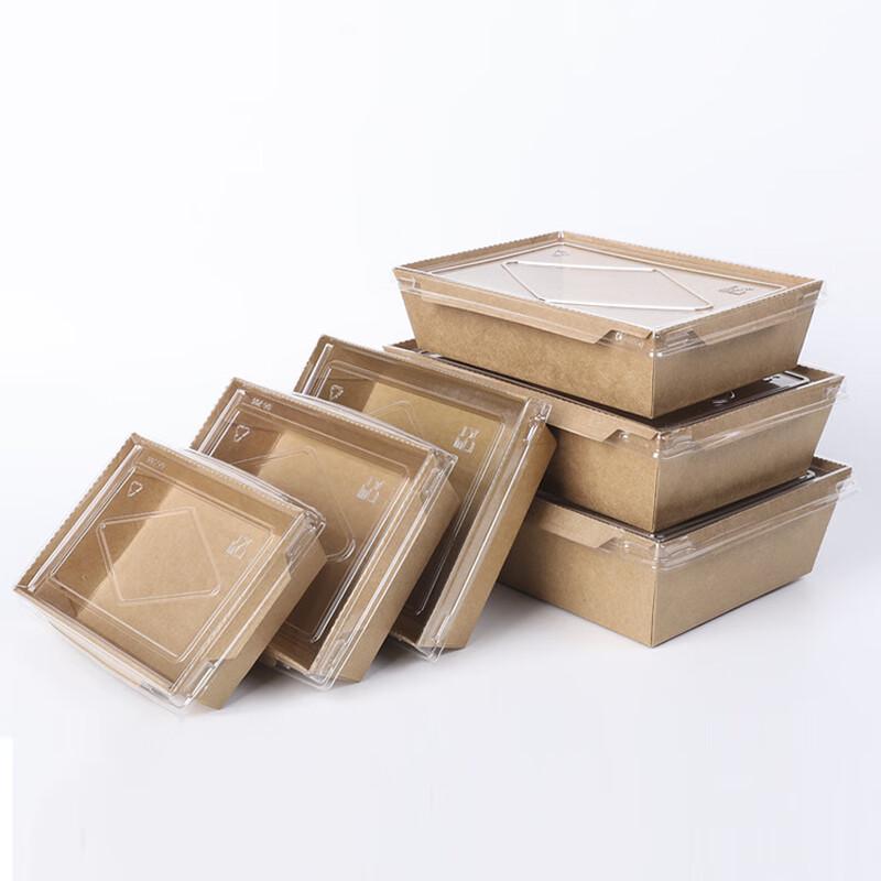 Changbaosen 900ml Kraft Paper Disposable Takeaway Boxes