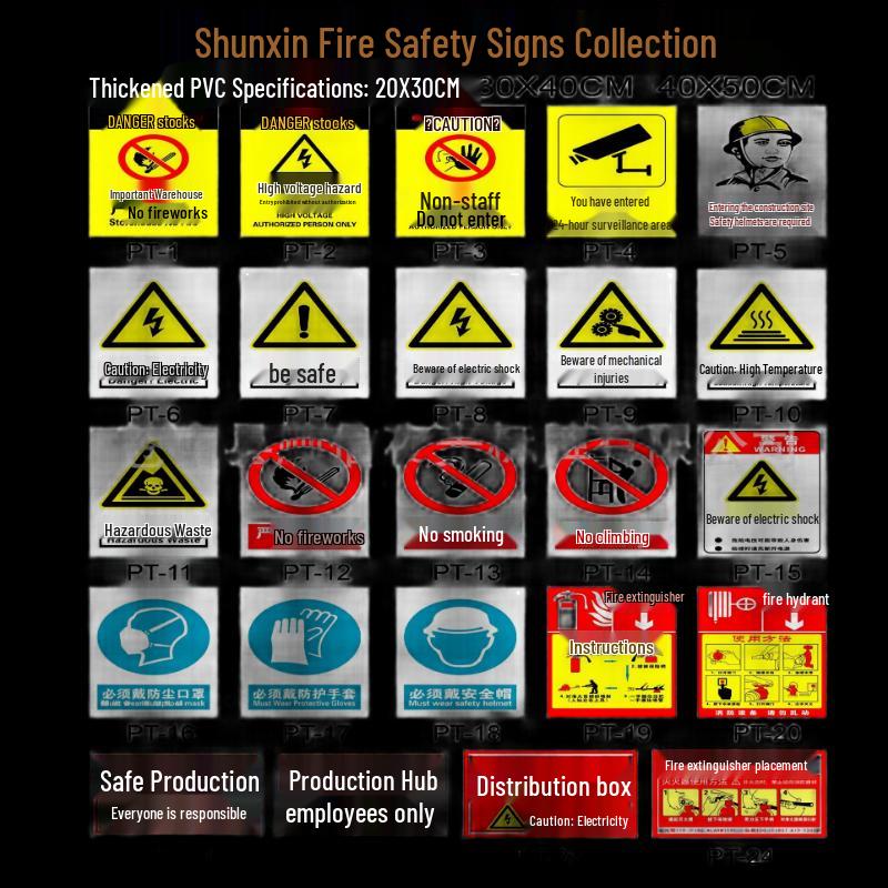 Brangdy Thickened PVC Warning Sign