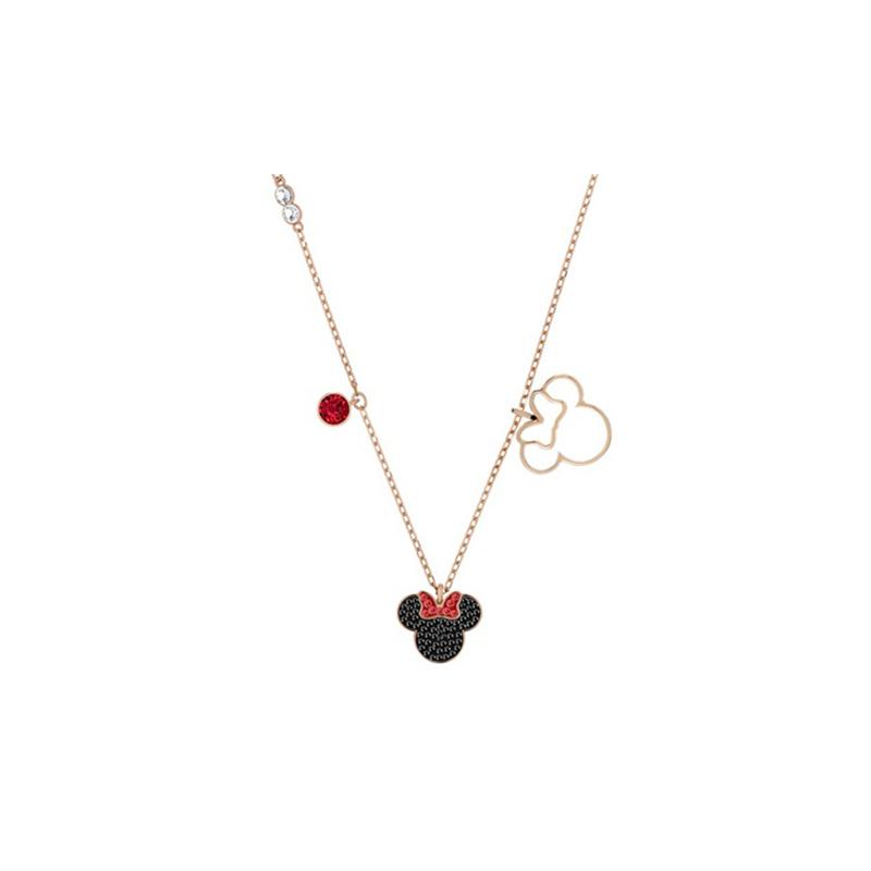 Swarovski Disney Minnie Rose Gold Plated Necklace Women s Rose Gold # 5429090