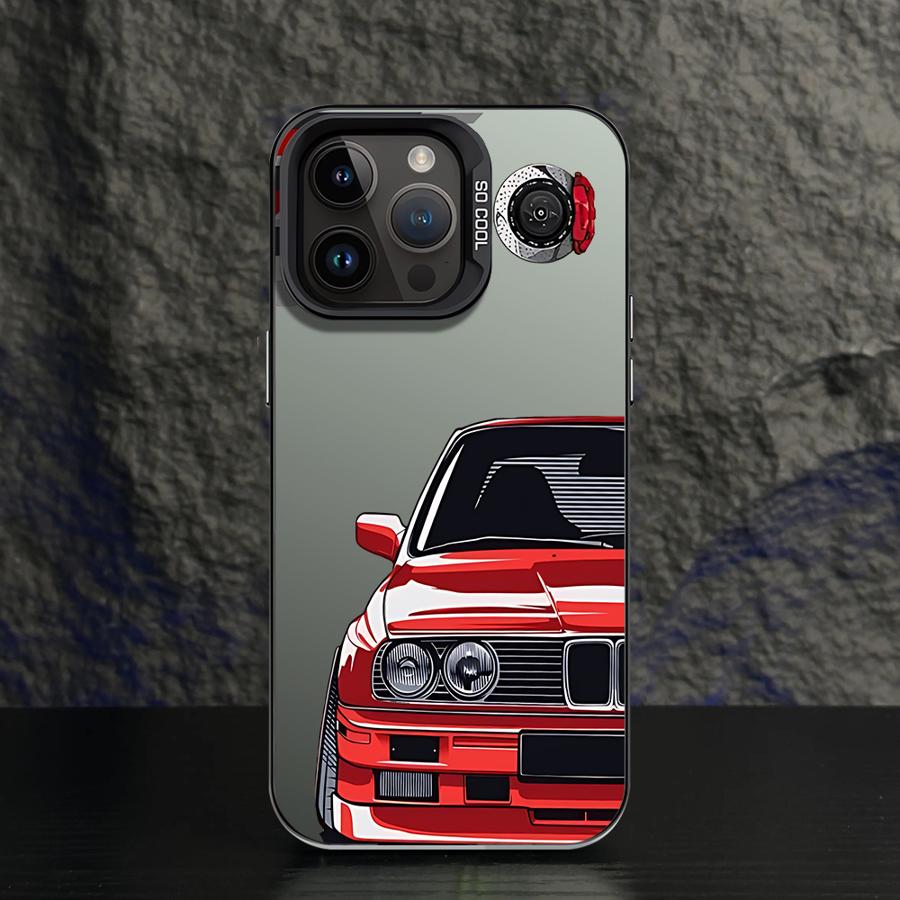 Phone Case for iPhone 11 12 13 Pro Max 17 Air 14 15 16 Plus 16e Soft Shell JDM Sprot Car