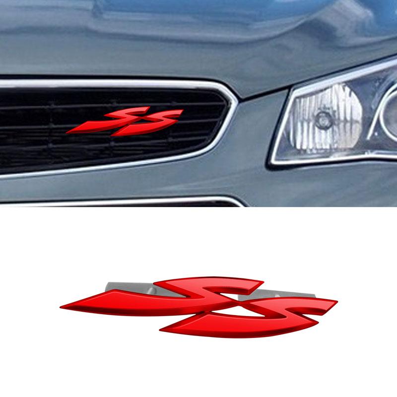 Car Styling Front Hood Grille Emblem Metal Badge SS Letter Logo Sticker For Holden Colorado HSV Commodore VT VX VE Cruze Captiva