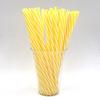 Thickened Two-Color Threaded Plastic Straws, 100-Pack