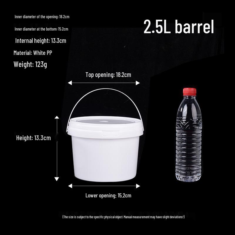 Transparent Food-Grade Plastic Bucket for Ice, Milk Tea, or Snacks