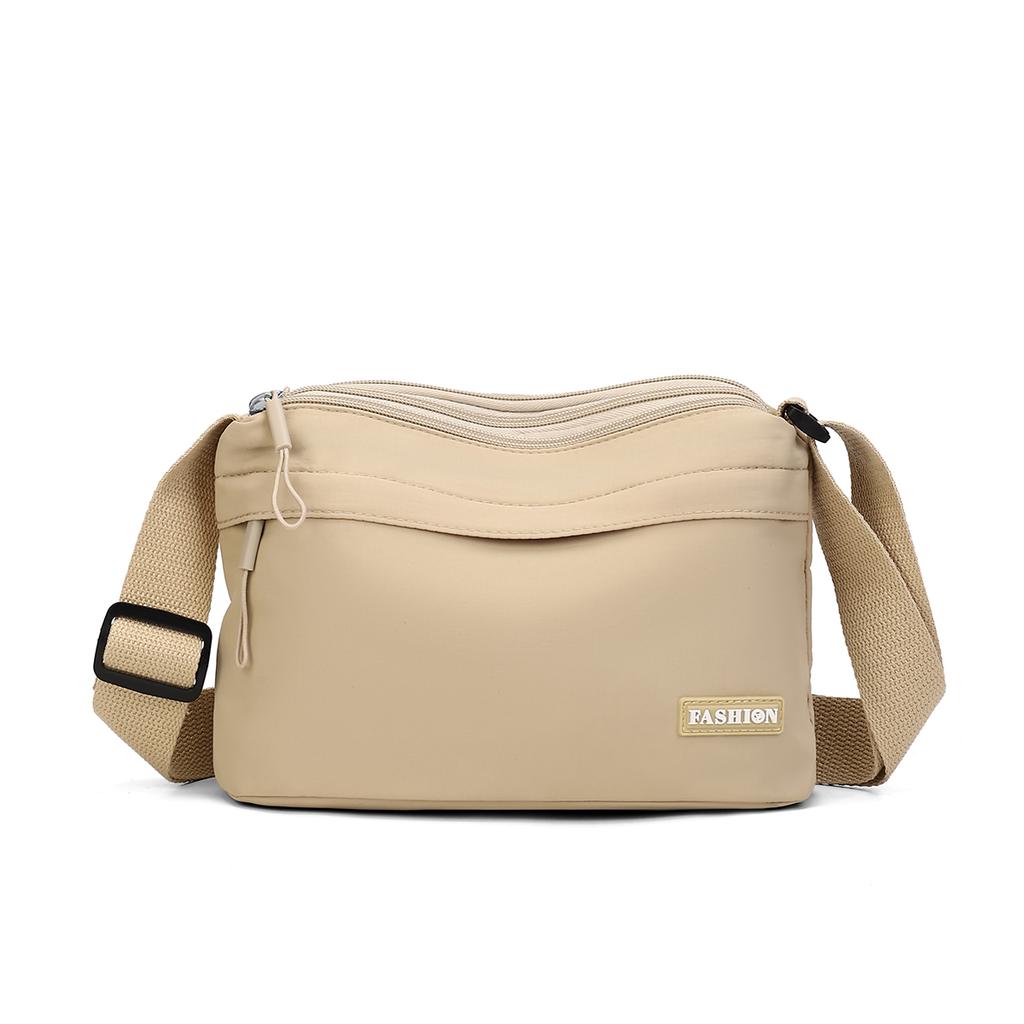 Sac bandoulière en nylon grande capacité pour femmes 3 poches principales compartimenté sac à main d'épaule pour mères shopping