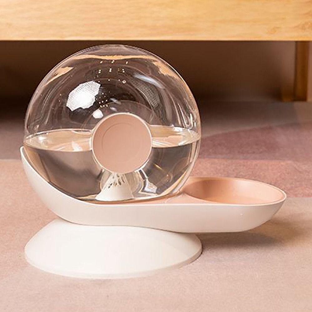 Snail Shape Pet Automatic Fountain 2.8L Large Capacity Transparent Visibility Cat Dog Water Feeder Refills Automatically