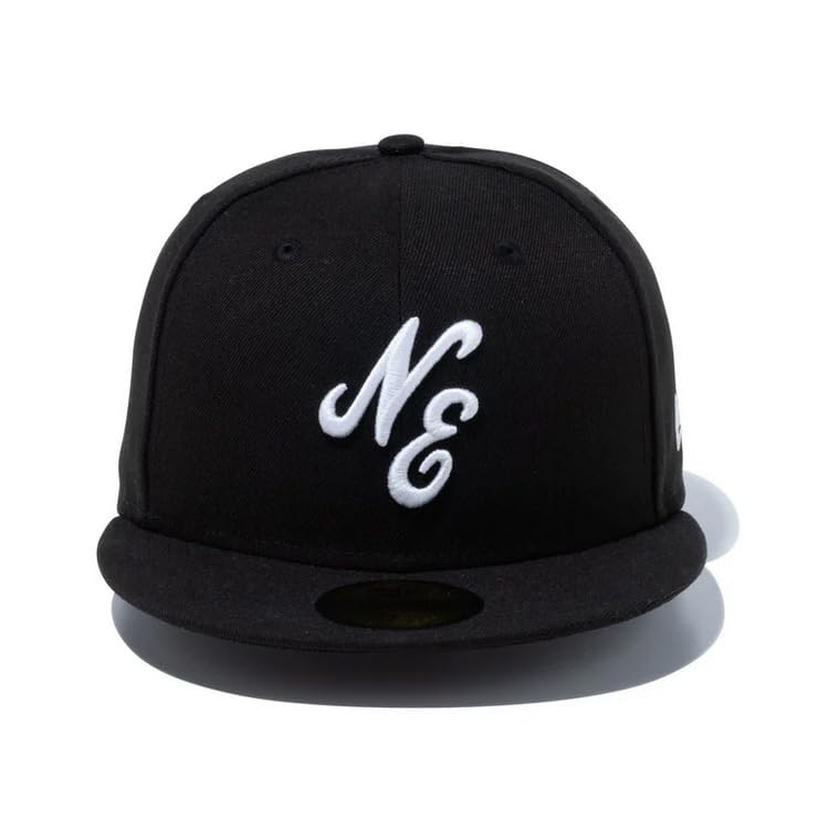 [New Era] Cap 59FIFTY NE Logo Black 7 12 5950 NELOGO BLK WHI 25J