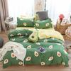 Set Biancheria da Letto Rosso Gatto Carino Copripiumino Federa Lenzuolo Ragazzo Bambino Adolescente Ragazza Set Copripiumino Misura King Queen Singolo