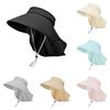 Ice Cool Summer Silk Sunhat Sunshade Hat Neck Cover Travel Outdoors Breathable