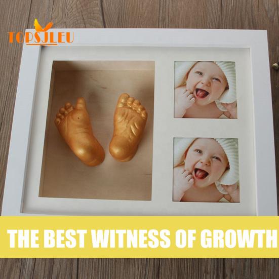 1 Set Mold Powder,Creative DIY,Harmless Baby Footprint Hand Plaster,Molding Casting Kit,Valentine's Day