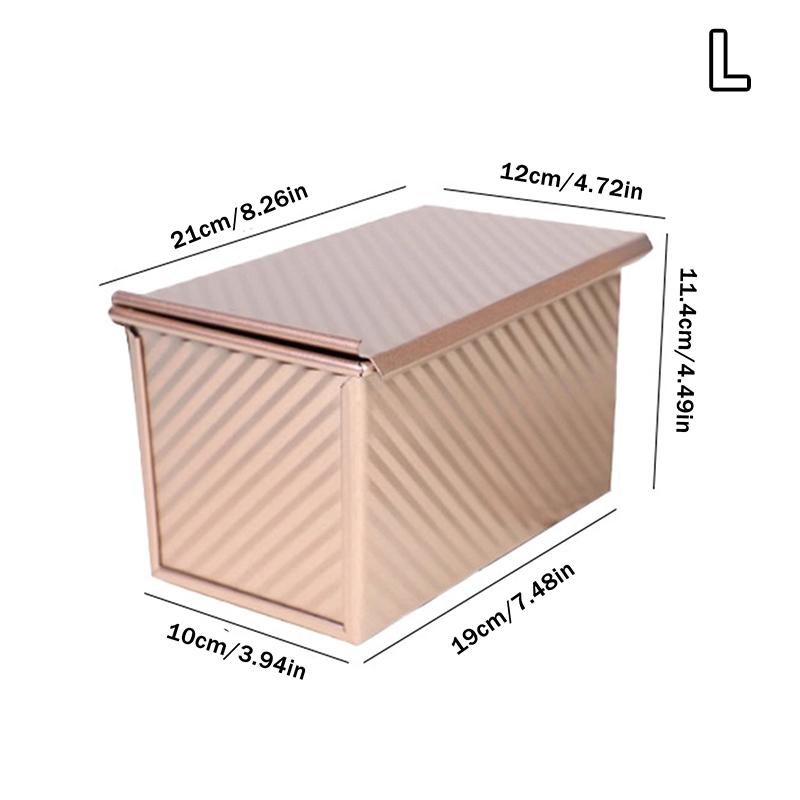 1 ks Obdélníková forma na bochník s víkem Forma na pečení do trouby Dort Nepřilnavá Vlnitá Forma na toast z aluminizované oceli Nástroj na pečení chleba