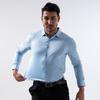 Men S Long Sleeve Stretch Solid Color Business Casual Shirt