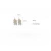 GemChic Women's Earrings Trendy Imitation Pearl Petal Tassel Ear Hook Elegant Long Earrings Birthday Christmas Jewelry Gift
