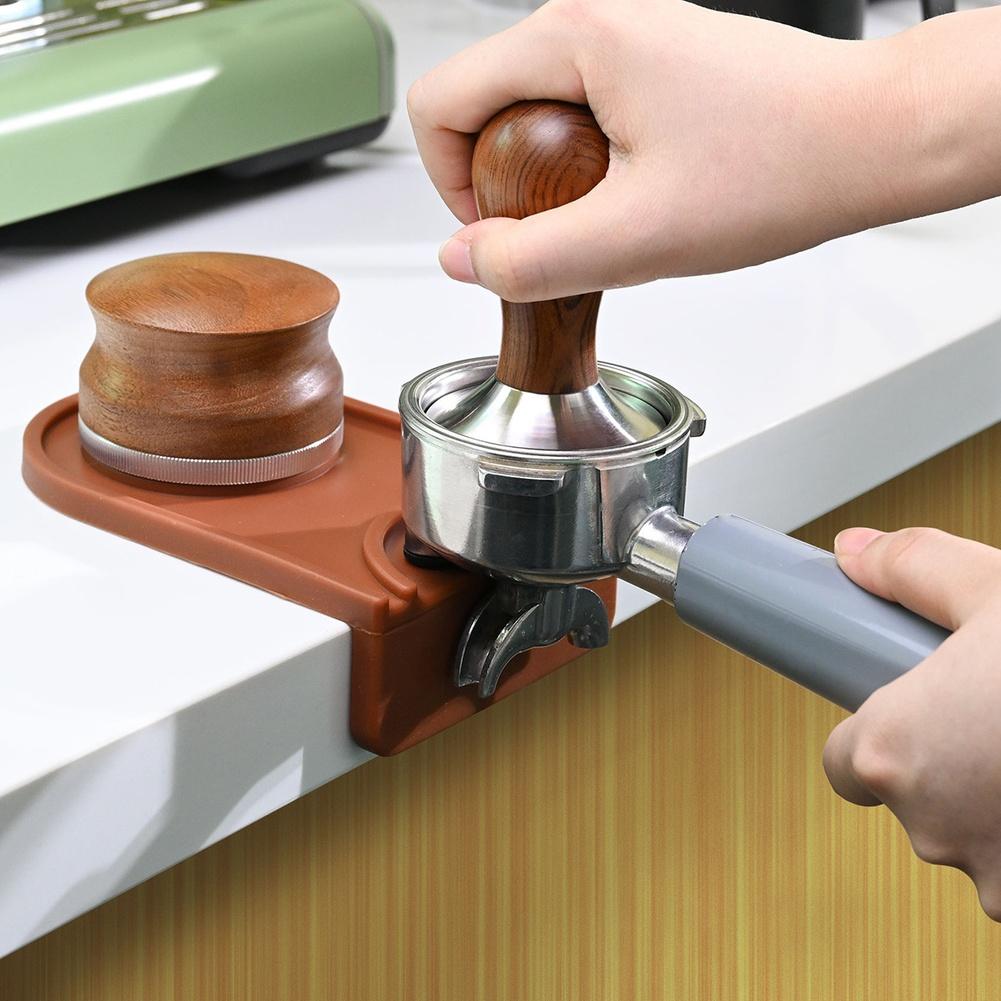 For Cafes For Bars Black Espresso Tamper Mat Non Slip Mat For Espresso Non Slip Silicone Mat Silicone Tamping Pad