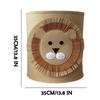 Folding Storage Lovely Felt Animal Toy Storage Bucket Cartoon Animal Large Portable Dirty Clothes Shoes Organizer Sundries