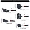 Durable Nonstick Silicone Spatula High Temperatures Resistant Turner Kitchen Utensils for Flipping Eggs and Meats