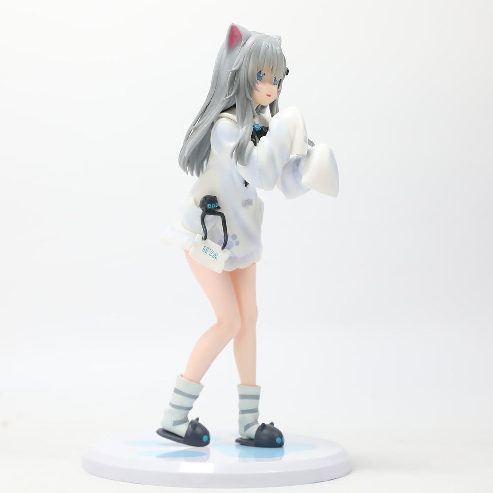 Katzenmädchen Figur Anime Mädchen PVC Actionfigur Spielzeug Nachoneko Kanal Spiel Statue Sammlermodell Puppe Geschenk