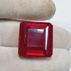 AAA Natural Blood Red Mozambique Ruby Loose Emerald Cut Gemstone 54 Ct z960