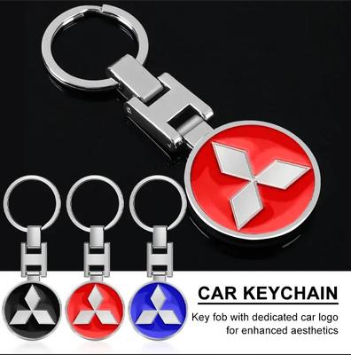 Car Metal Key Chain Hanging KeyChain Best Gift Key Ring Jewelry For ASX Lancer Pajero Outlander L200 EVO Lancer EX