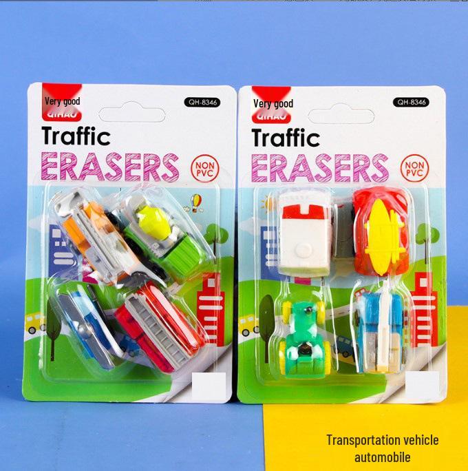 Adorable Cartoon Mini Eraser Set for Students – Perfect Back-to-School Gift