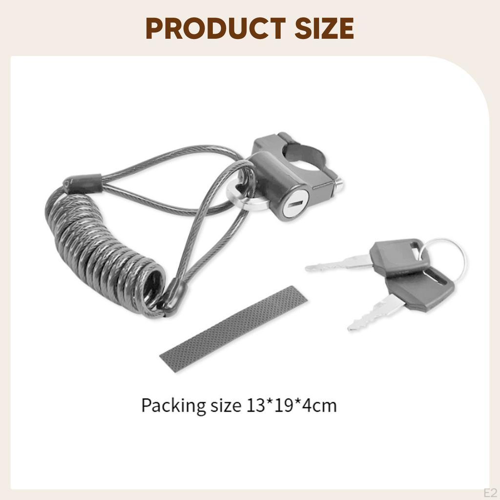 Motorcycles Helmet Lock Locks Metal Heavy Duty Padlock High Security Anti Theft