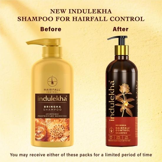 Indulekha Bringha Shampoo, Proprietary Ayurvedic Medicine For Hair Fall, Free From Parabens, Synthetic Dyes And Synthetic Perfume, 200ml