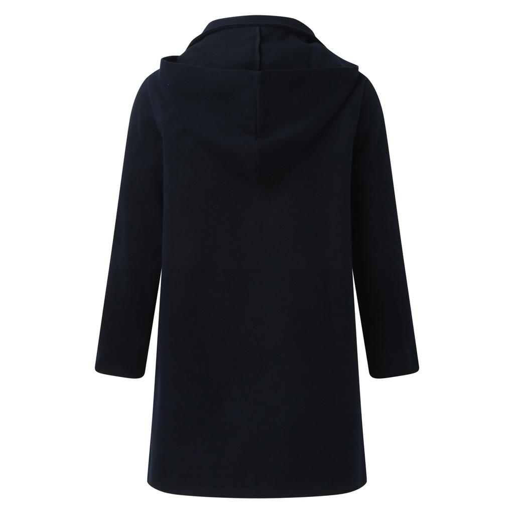 Men's Winter Lapel Thickened Ox Horn Button Coat Outdoor Warm Tweed Coat