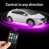 RGB LED Strip Under Car Tube Underglow System Underbody Neon Light Kit Front