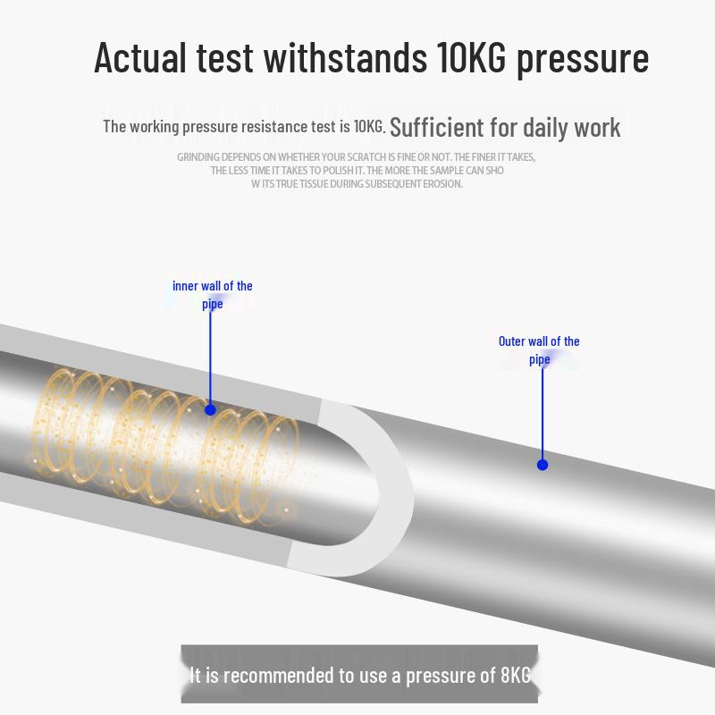 5x8mm High-Pressure Pneumatic Air Hose with Quick Connector for Air Compressors and Nail Guns