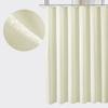 1pc Waterproof Shower Curtain Plain Waffle Mildew-proof Shower Curtain Bathroom Partition Curtain Home Living Room Decoration