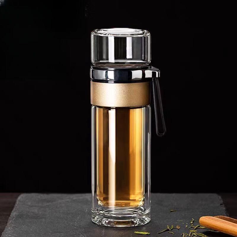 Shangqi Double-Layer Tea Separation Glass Cup