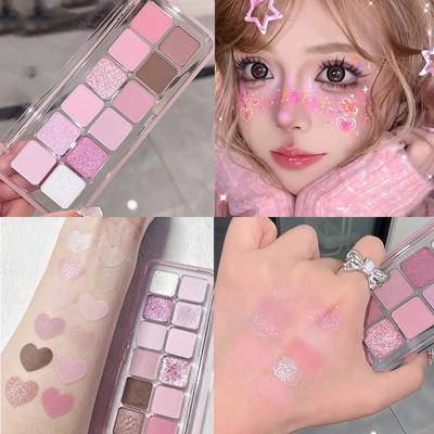 Kapeine Twelve Color Eyeshadow Palette Multi Use Contour Highlight Shimmer Matte