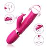 G-spot Rabbit Vibrator 10 Mode Rechargeable Big Dildo Vibrator Dual Motors Clit Vagina Stimulator Sex Toy for Women Couples