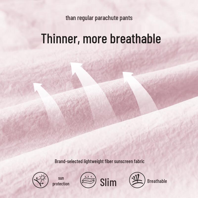 Zauo Letnie Szybkoschnące Spodnie Cargo ze Spadochronu Chroniące Przed Słońcem