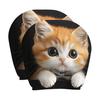 Protective Covers for Car Seats 2PCS Universal Knitting Headrest Cover, Dog/Cat/Tiger/Monkey Fit Auto Accessories Printed, Breathable Stretch Vehicle