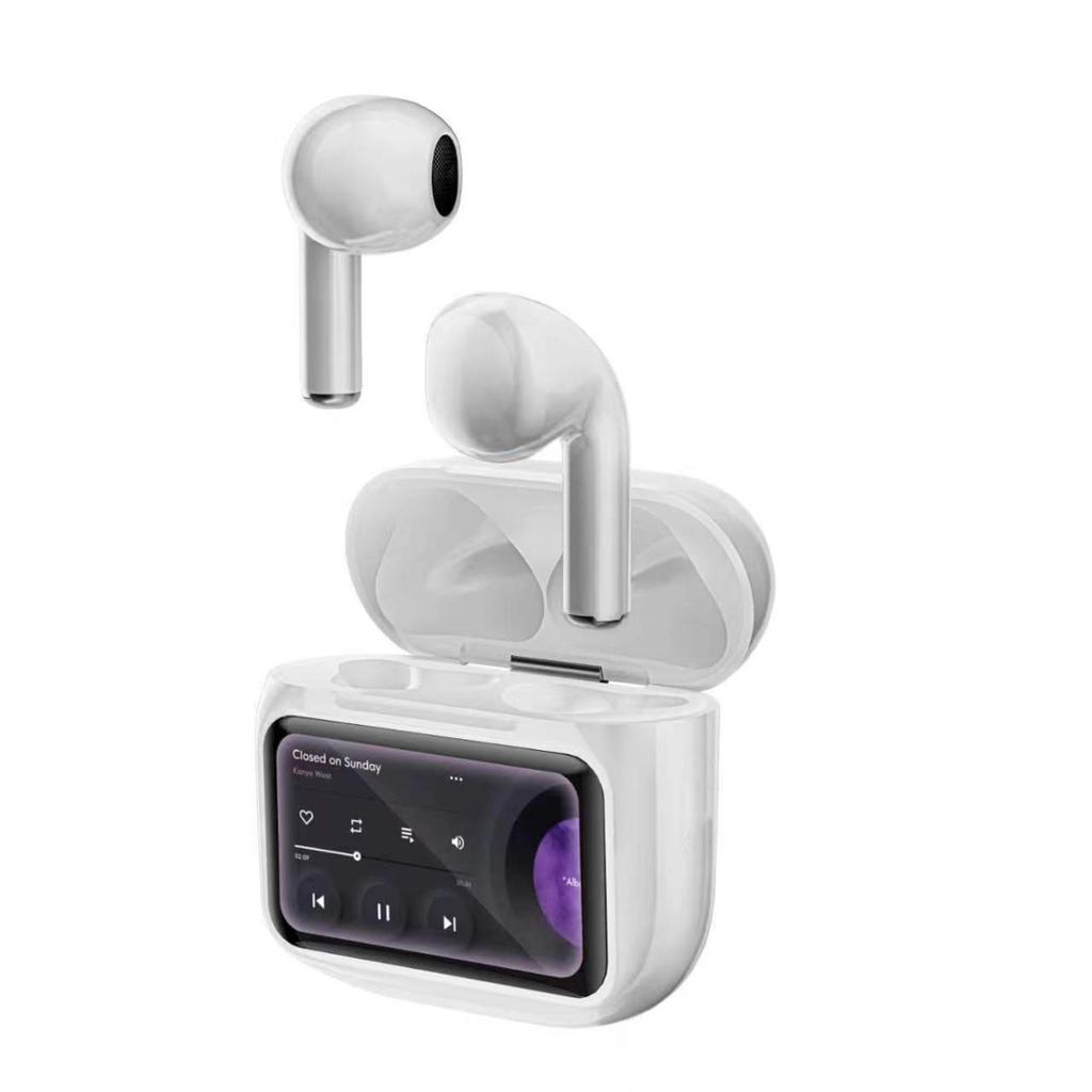 LED Full Color Touch Screen Earphones Noise Reduction Headphones Wireless Bluetooth 5.4 IPX4 Sports Earbuds