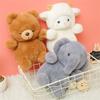 Fluffy Hair Cartoon Chick Stuffed Animals Elephant Plush Toy Plush Brown Bear Animals Plushies Doll