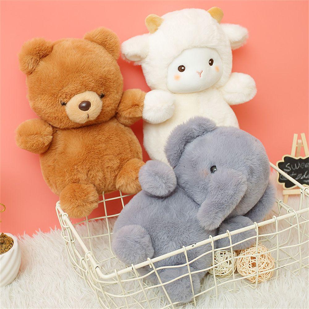 Fluffy Hair Cartoon Chick Stuffed Animals Elephant Plush Toy Plush Brown Bear Animals Plushies Doll
