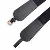 Adjustable Waist Cincher Belt Elastic Support Stretch Belt For Daily Wear Fitness Gym Classical Black PU Leather