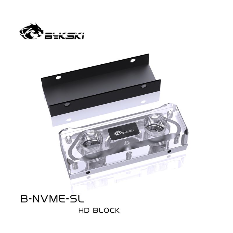 Bykski Water Block for 2280 /22110 PCI-E /SATA M.2 M2 SSD /Solid State Drive Hard Disk Radiator Nvme Heatsink Cooling /B-NVME-SL Block