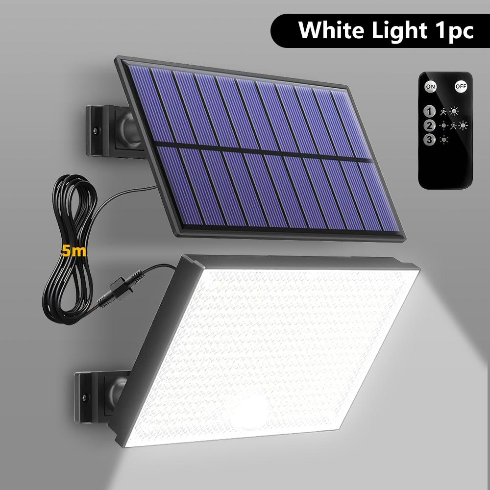 

Outdoor 400LEDS Solar Lights Split Motion Sensor Solar Security Lights 3 Modes Waterproof Solar Powered Wall Light Yard Shed