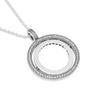 Signature Spinning Statement-Anhänger aus 925er-Sterlingsilber, klare CZ-Halsketten, Anhänger für die Schmuckherstellung, Damen-Accessoires