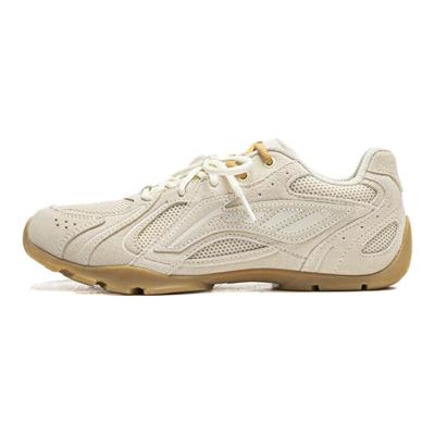 Li Ning Minimalist Fashion Shock Absorbing Wear Resistant Low Top Casual Shoes Women Sneaker Off-White Xuan-Paper-White AZGV030-4