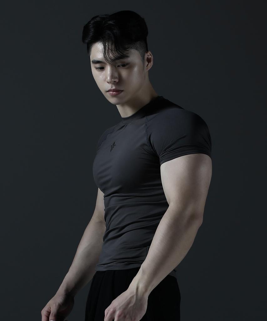 CARMID Compression Short Sleeve [Dark Gray]