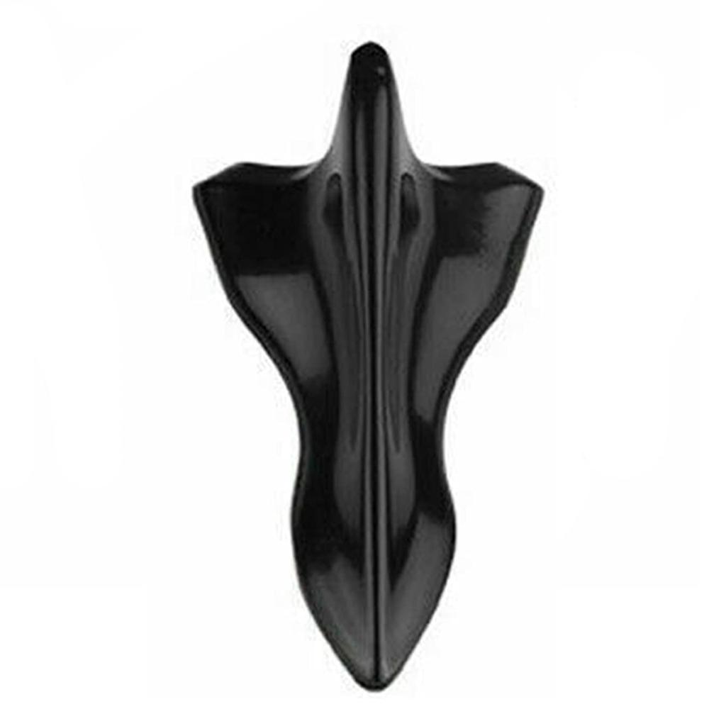 Bumdenuu 10pcs Car Real Roof Shark Fin Spoiler Shark Vortex Generator Roof Spoiler Bumper Tail Generator, Black