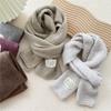 Écharpe femme automne hiver mode couleur unie tricoté écharpe chaude