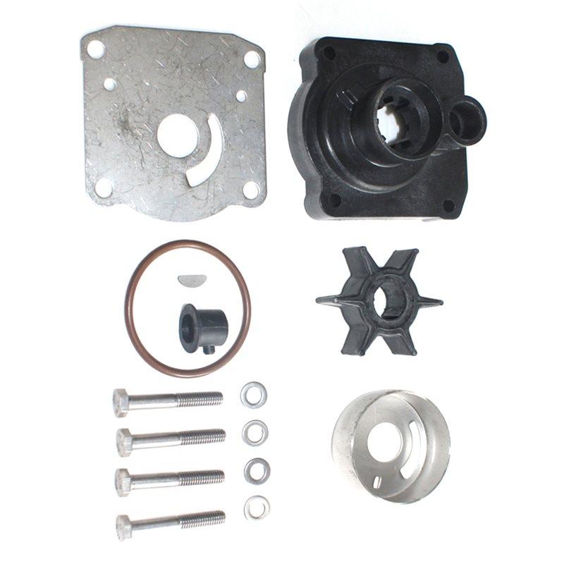 For 2-Stroke 25Hp 30HP Outboard Water Pump Impeller Bowl Housing Replacement Repair Kit 61N-W0078-11-00 Black  Silver