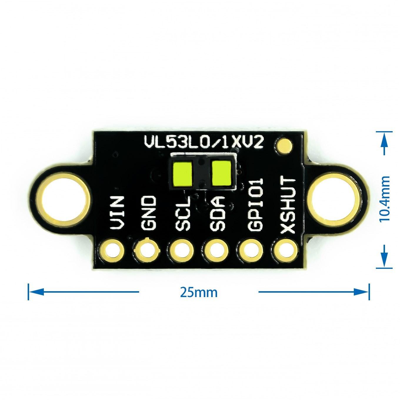 

VL53L1X VL53LO Laser Ranging Flight Time Sensor Module Distance 400cm Measurement Extension Board Module CJMCU-531 білий