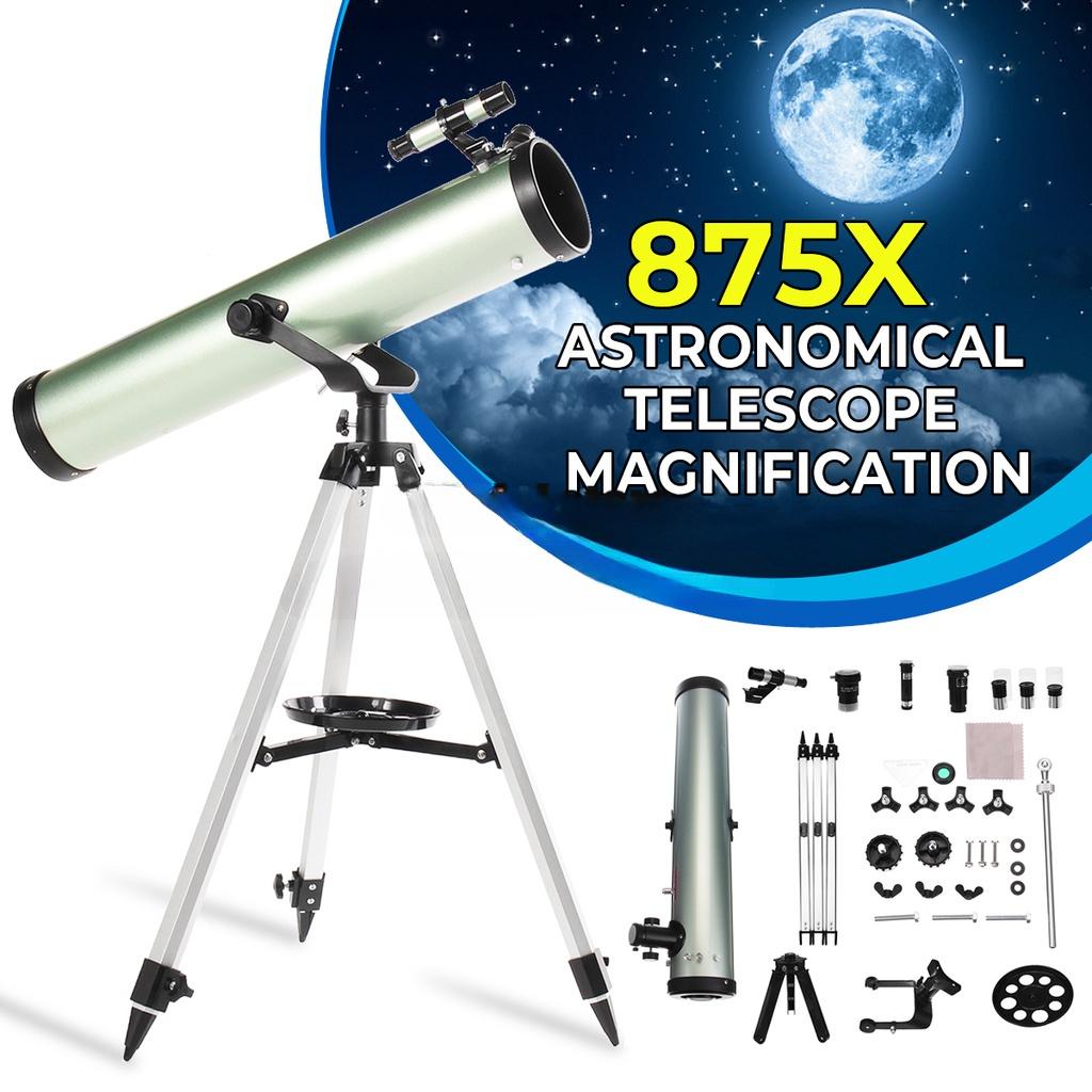 875X Astronomical Telescope HD Zoom Monocular with Tripod Refractive Space Eyepieces Telescopio Outdoor Travel Spotting